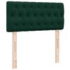 vidaXL Cadre de lit ottoman avec matelas vert fonc&eacute; 100x200 cm velours