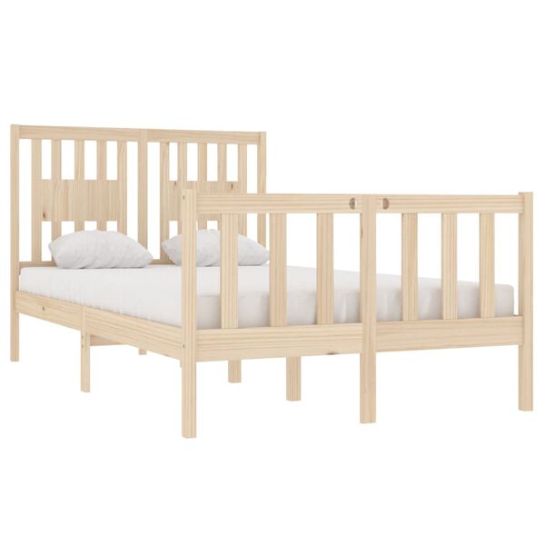 vidaXL Cadre de lit sans matelas 120x190 cm bois massif