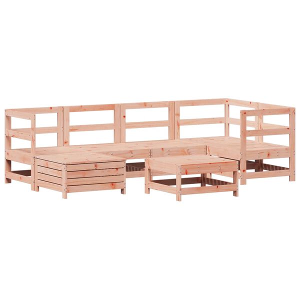 vidaXL Salon de jardin 7 pcs bois massif sapin de douglas