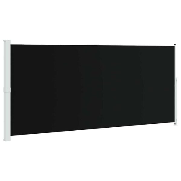 vidaXL Auvent lat&eacute;ral r&eacute;tractable de patio 220x500 cm Noir