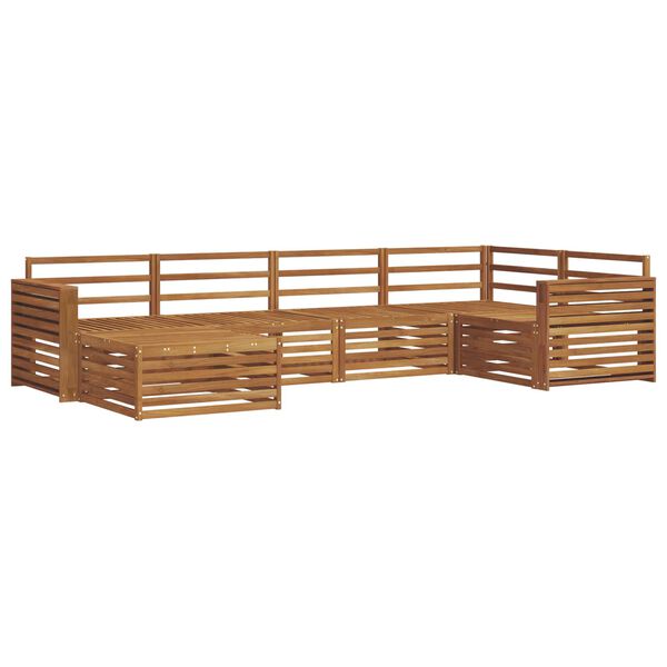 vidaXL Ensemble de canap&eacute;s d'ext&eacute;rieur 6 pcs Naturel