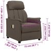 vidaXL Fauteuil de massage &eacute;lectrique Gris Similicuir