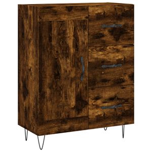 vidaXL Buffet ch&ecirc;ne fum&eacute; 69,5x34x90 cm bois d'ing&eacute;nierie