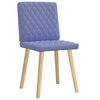 vidaXL Chaises à manger lot de 2 bleu jean tissu