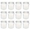 vidaXL Pots en verre avec serrure 12 pcs 1 L