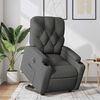 vidaXL Fauteuil inclinable électrique gris foncé tissu