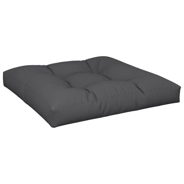 vidaXL Coussins de palette lot de 2 noir tissu