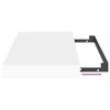 vidaXL &Eacute;tag&egrave;res murales flottantes 4 pcs blanc 40x23x3,8 cm MDF