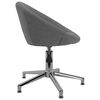 vidaXL Chaise pivotante de bureau Gris fonc&eacute; Tissu
