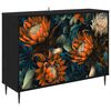vidaXL Buffet LOCHEM Ch&ecirc;ne noir 102 x 33 x 76 cm Bois d'ing&eacute;nierie