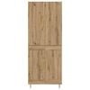 vidaXL Haut Armoire Montage mural Ch&ecirc;ne artisanal 69,5 x 34 x 180 cm