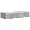 vidaXL Table d'appoint murale Gris b&eacute;ton 87,5 x 34,5 x 17 cm