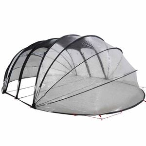vidaXL D&ocirc;me de tente de piscine Transparent 538 x 440 x 204 cm PVC