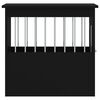 vidaXL Meuble de cage pour chiens noir 45x62x59 cm bois d'ing&eacute;nierie