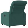 vidaXL Fauteuil de massage inclinable Vert fonc&eacute; Tissu