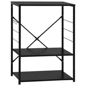 vidaXL Armoire &agrave; four &agrave; micro-ondes Noir 60x39,6x79,5 cm