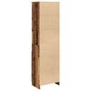 vidaXL Buffet haut vieux bois 50x35x180 cm bois d'ing&eacute;nierie