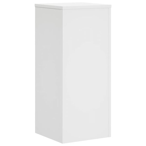 vidaXL Supports pour plantes 2 pcs blanc 30x30x70 cm bois d'ing&eacute;nierie