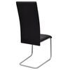 vidaXL Chaises à manger cantilever lot de 2 noir similicuir