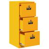 vidaXL Cabinet de Dossier Jaune moutarde 44 x 50 x 106.5 cm