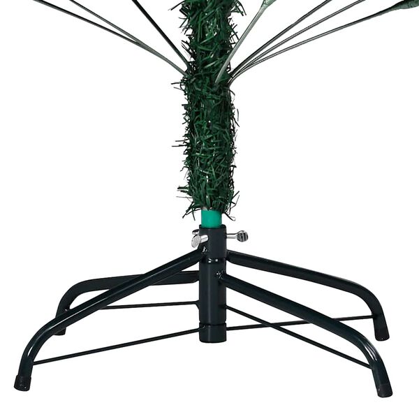 vidaXL Arbre de No&euml;l artificiel pr&eacute;-&eacute;clair&eacute; et boules vert 180 cm PVC