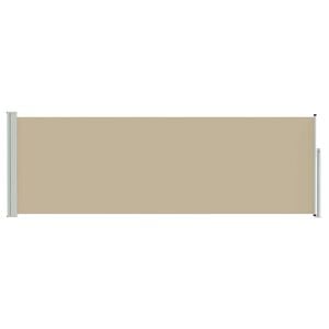 vidaXL Store lat&eacute;ral r&eacute;tractable Beige 300 x 100 cm Polyester