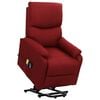 vidaXL Fauteuil de massage Rouge bordeaux Tissu