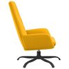 vidaXL Chaise de relaxation Jaune moutarde Velours