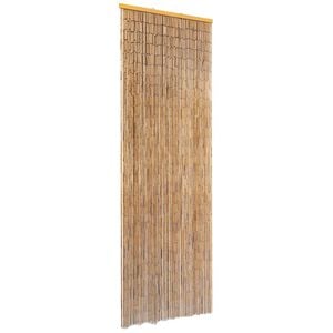 vidaXL Rideau de porte anti-insectes pour camping-car Bambou 56 x 185 cm