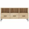 vidaXL Meuble TV chêne sonoma 102x36x50 cm bois d'ingénierie