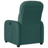vidaXL Fauteuil inclinable &eacute;lectrique Vert fonc&eacute; Tissu