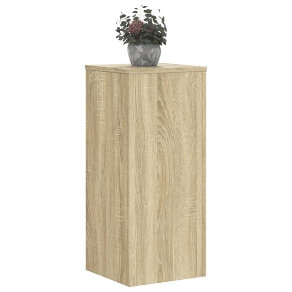 vidaXL Supports pour plantes 2 pcs ch&ecirc;ne sonoma bois d'ing&eacute;nierie