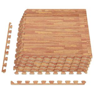 vidaXL Tapis de sol 6 pcs Grain de bois 2,16㎡ Mousse EVA