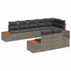 vidaXL Ensemble de canap&eacute; de jardin 8 pc Gris Poly rotin