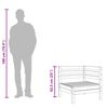 vidaXL Canap&eacute; d'angle de jardin bois de pin impr&eacute;gn&eacute;