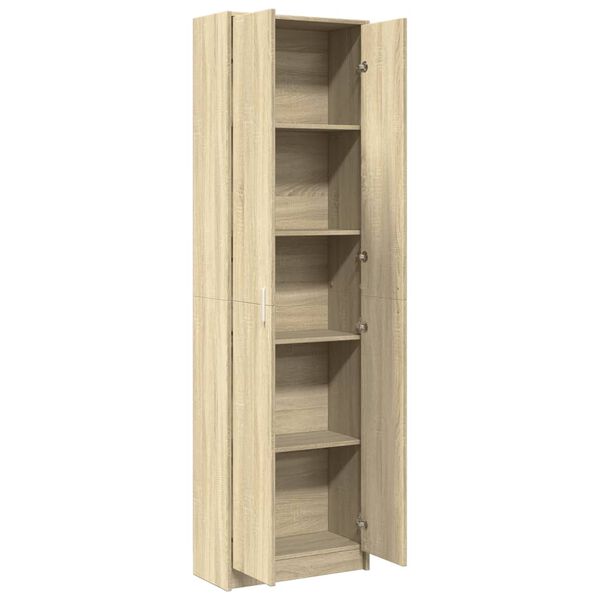 vidaXL Garde-robe de couloir Ch&ecirc;ne sonoma 55x25x189 cm Agglom&eacute;r&eacute;