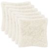 vidaXL Coussin avec oreiller HEERLEN 6 pi&egrave;ces Blanc Fleece PV