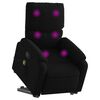 vidaXL Fauteuil de massage inclinable Noir Tissu