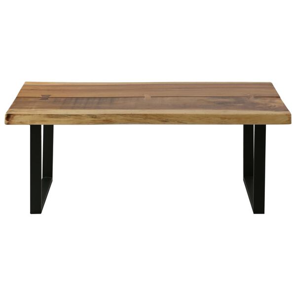 vidaXL Table basse Bois d'arbre &agrave; pluie massif 102x56x41 cm