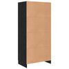 vidaXL Armoire Ch&ecirc;ne noir 82,5 x 51,5 x 180 cm Bois d'ing&eacute;nierie
