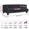vidaXL Lit pour chien noir 80x45x30 cm velours