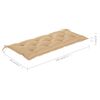vidaXL Banc de jardin 2 places avec coussin 120 cm Bois d'eucalyptus