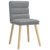 vidaXL Chaises à manger lot de 2 gris clair tissu