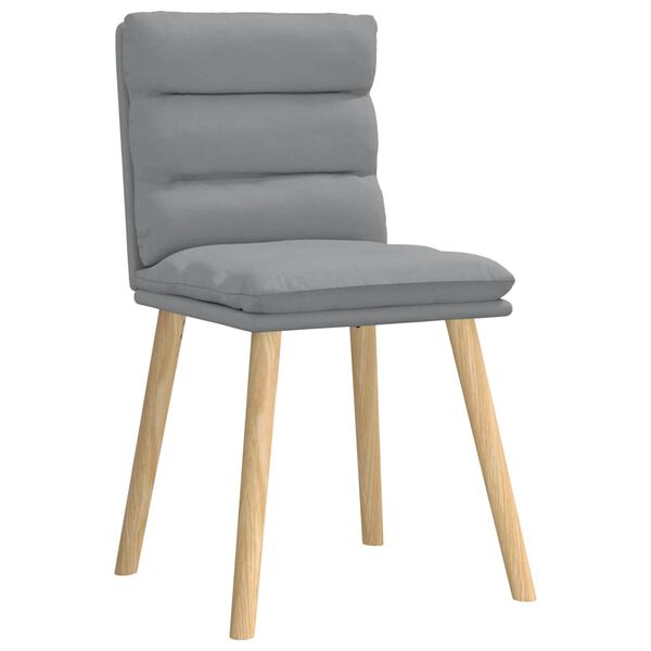 vidaXL Chaises à manger lot de 2 gris clair tissu