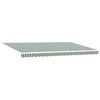 vidaXL Auvent r&eacute;tractable Vert et blanc 500 &times; 300 cm
