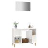 vidaXL Ensemble de meubles de salle de bain 2 pcs blanc brillant