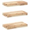vidaXL &Eacute;tag&egrave;res flottantes 3 pcs 40x20x4 cm acacia massif non trait&eacute;