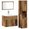 vidaXL Ensemble de mobilier de salle de bain 4 pc Marron