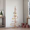 vidaXL Sapin de Noël en bois pour décoration 150 cm Bois de pin massif