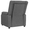 vidaXL Fauteuil de massage Gris foncé Tissu